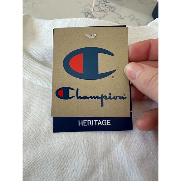 NWT Champion Classic Big C Logo Graphic T-Shirt Size Medium - Picture 7 of 8